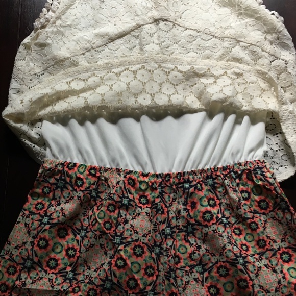 Girls Two Pattern Romper - Picture 7 of 7